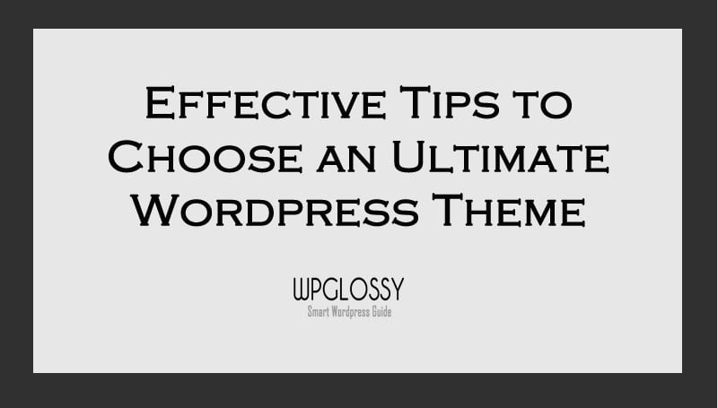 choose-perfect-wordpress-theme