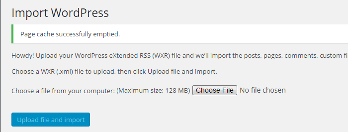 choose-file-import-wordpress-to another