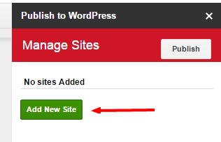 add-new-site-publish-to-wordpress