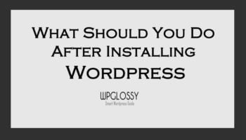 after-wordpress-installation