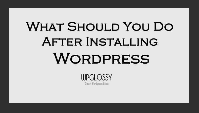 after-wordpress-installation