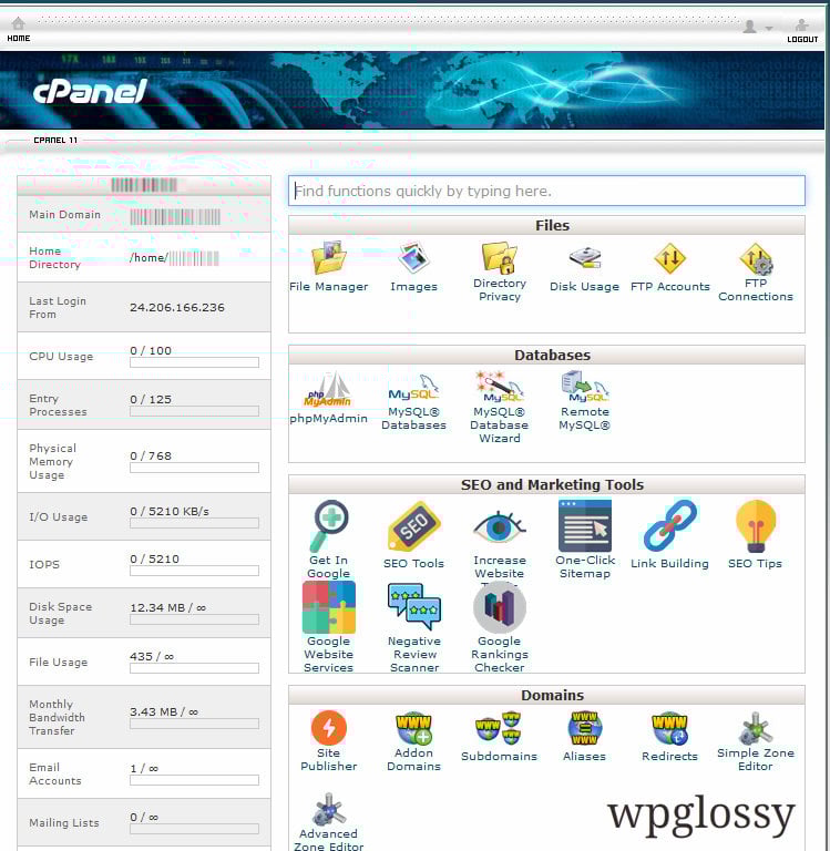 User-friendly GreenGeeks cPanel greengeeks-hosting-cpanel