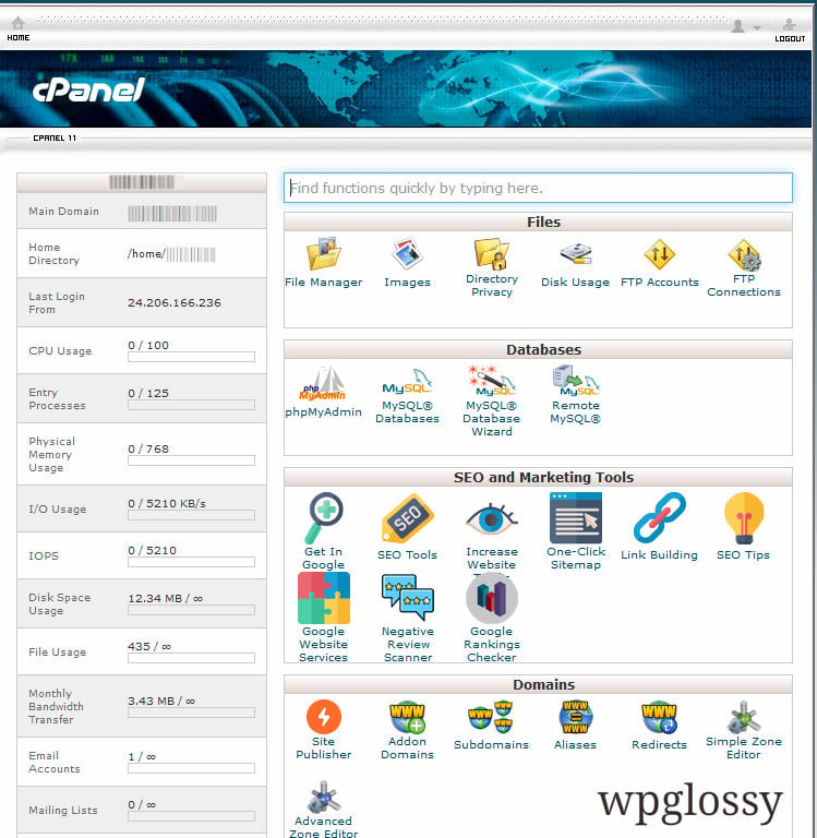 greengeeks-hosting-cpanel