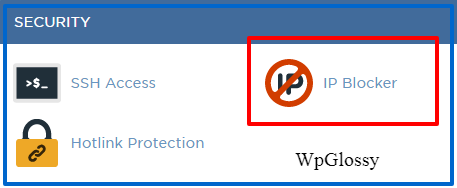 block ip through hosting cpanel
