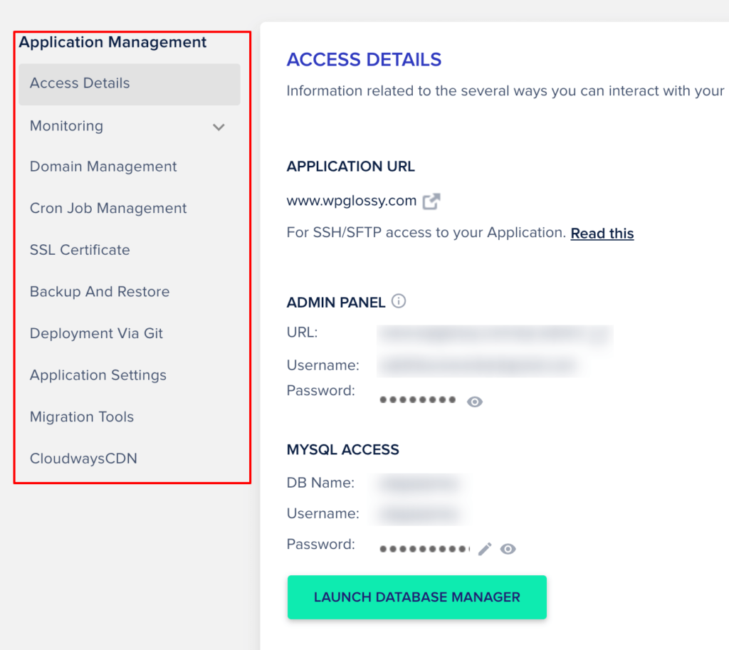 cloudways-user-interface