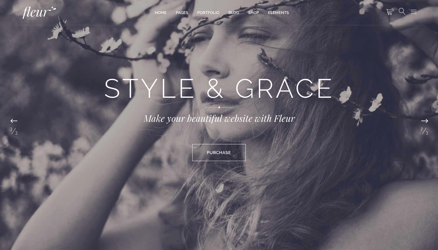 Fleur Wedding WordPress Theme