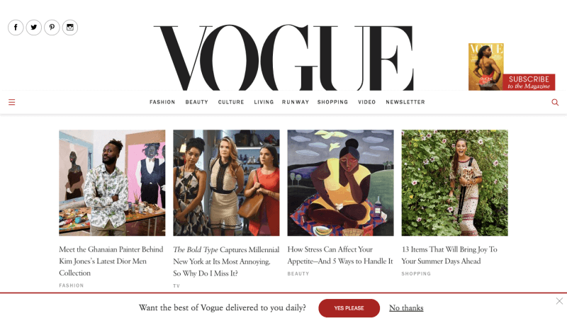 35 Trendiest Fashion Blog Examples in 2023 - 10Web
