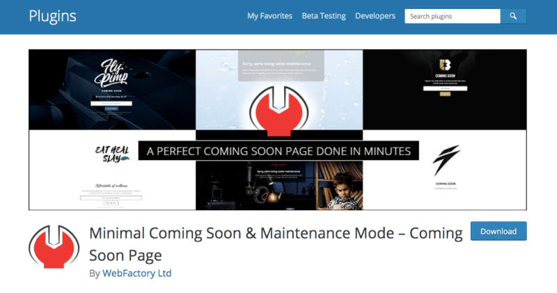 minimal-coming-soon-wp-plugin