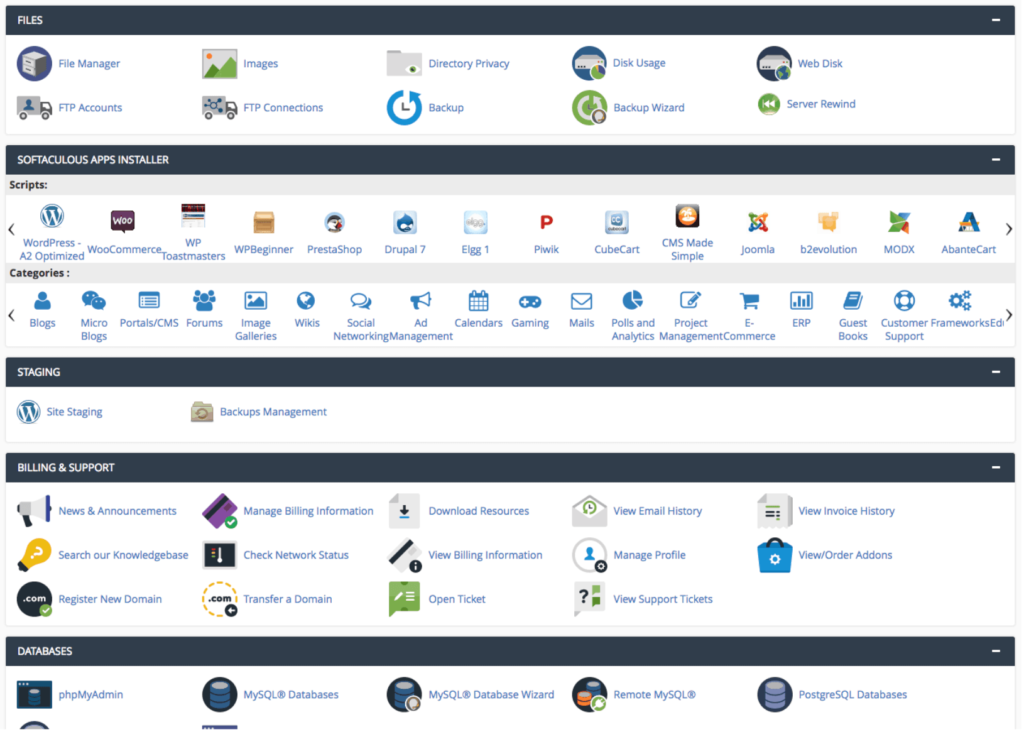 a2-hosting-dashboard