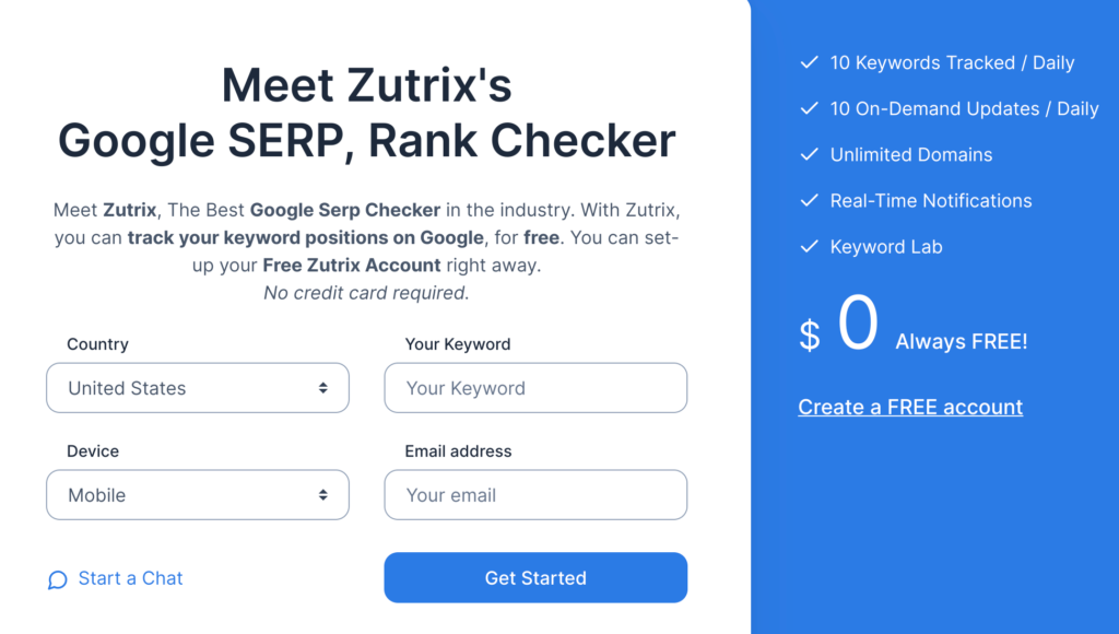 zutrix-free-serp-checker