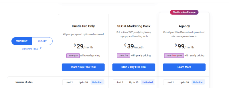 hustle-pro-pricing