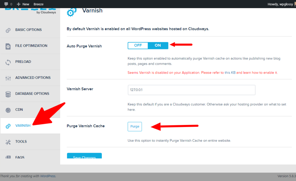 breeze-varnish-settings