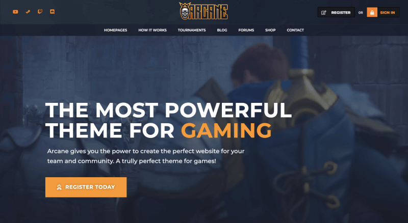 WP theme SquadForce by nK