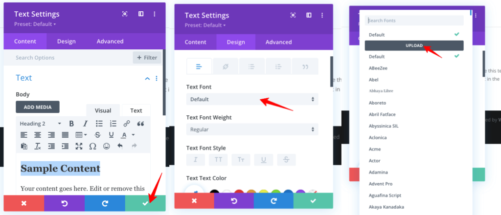 text-module-settings