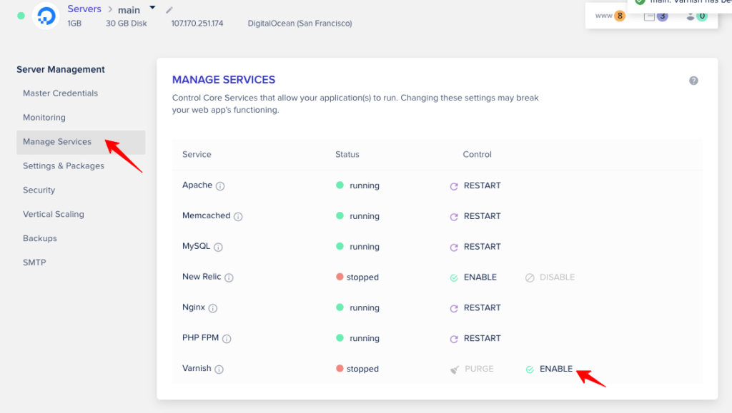 cloudways-cache-settings