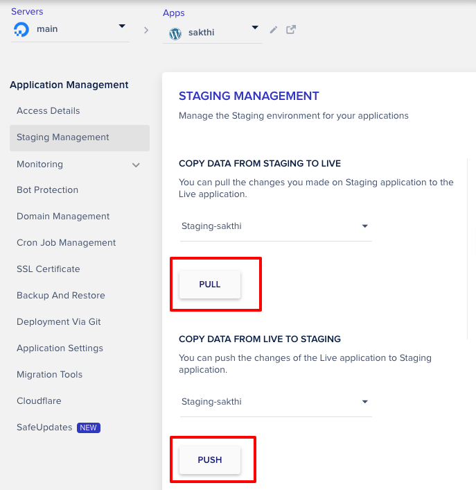 cloudways-pull-push-option