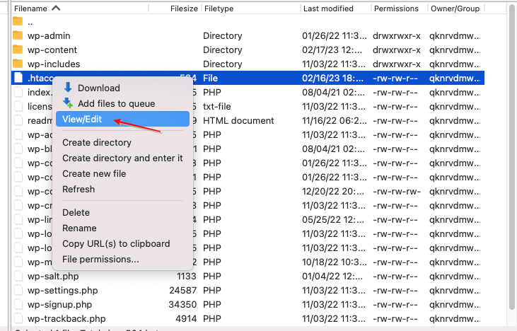 open-htaccess-301-redirection