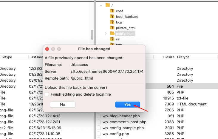 filezilla-permission-htaccess-cloudways