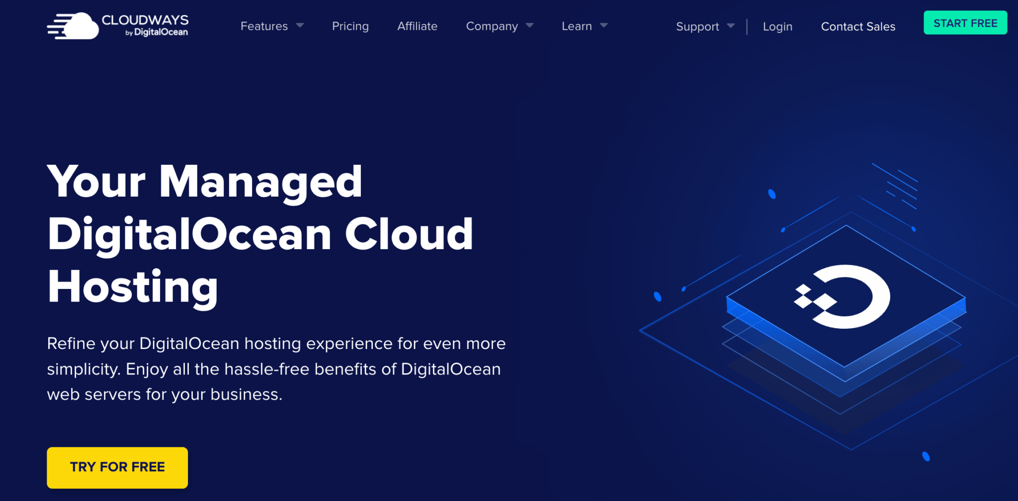 DigitalOcean cloud hosting platform