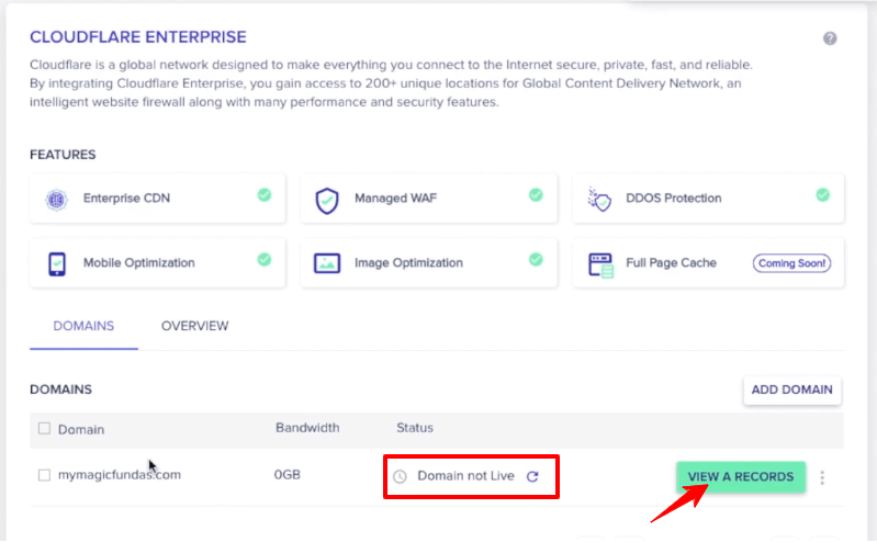 domain-not-live-cloudflare