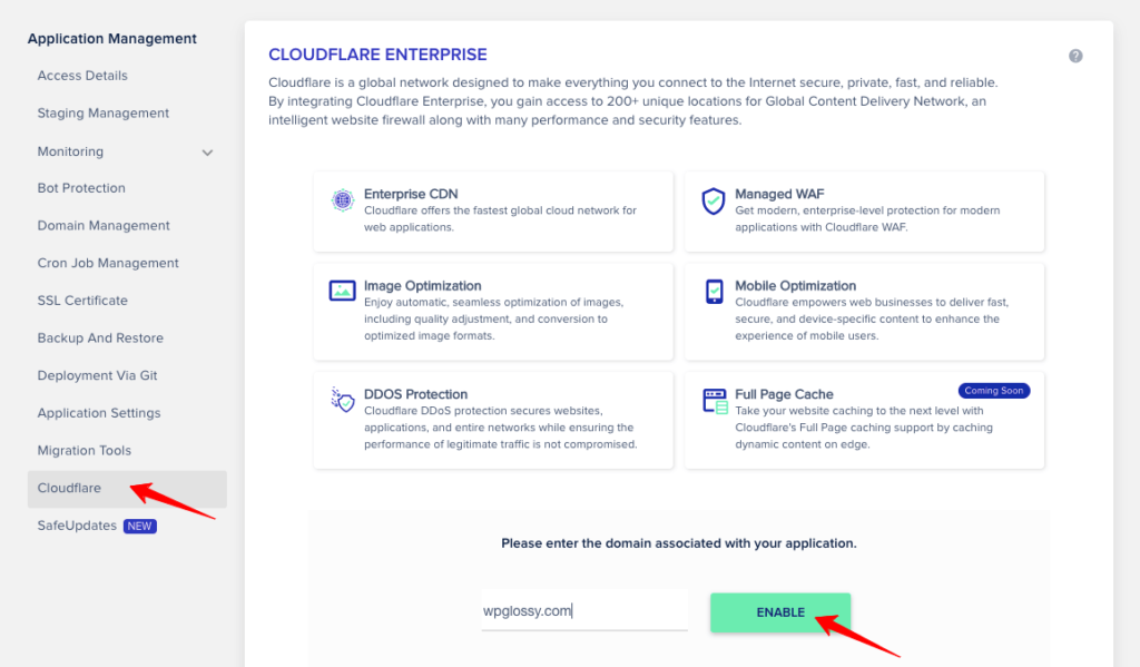 cloudflare-cdn-domain-enable