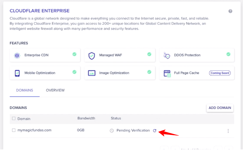 cloudflare-domain-verification-pending