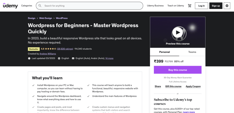 wordpress-course-udemy