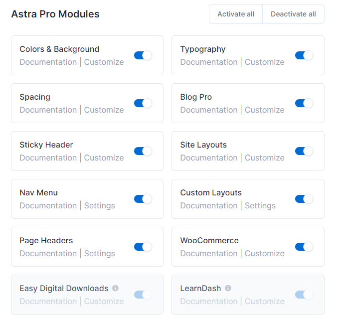 astra-pro-modules
