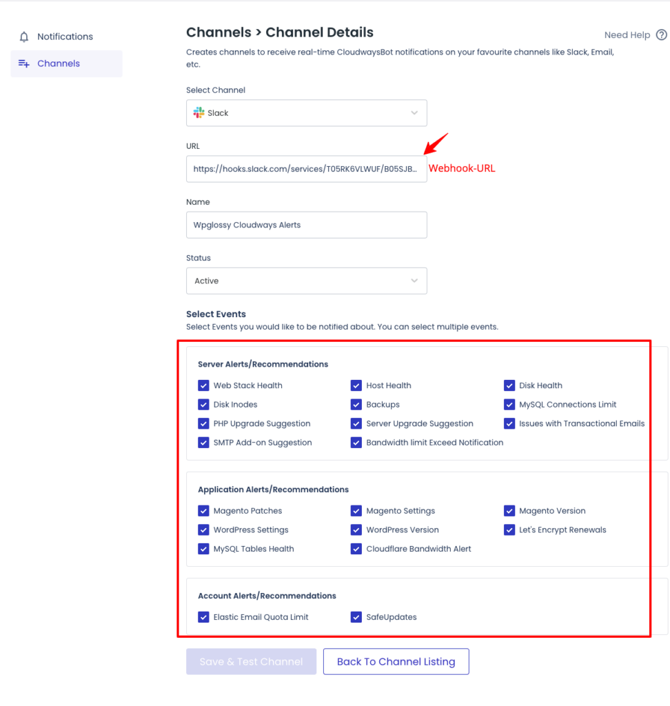 cloudways-bot-channel-details