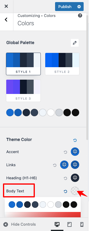 astra-font-color-settings