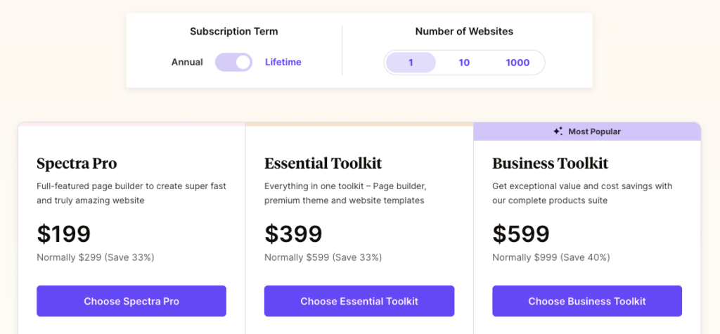 spectra-builder-pricing-lifetime