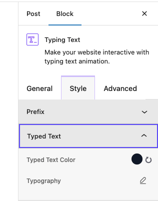 typing-text-settings-essential-blocks-plugin