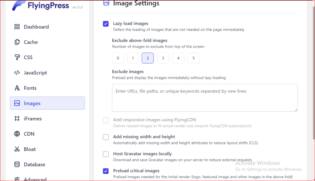 image-settings