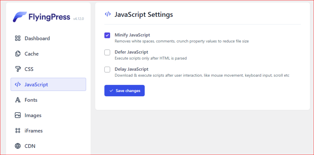 javascrpt-settings