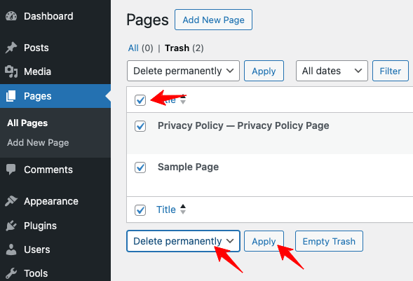 remove-placeholder-pages