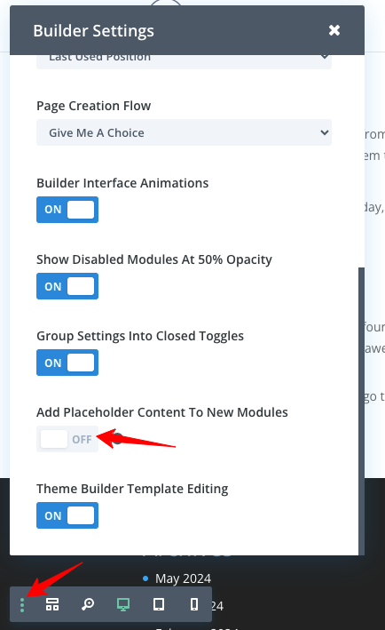 delete-placeholder-content-divi-theme