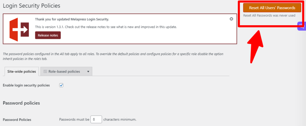 emergency-password-reset-melapress-security