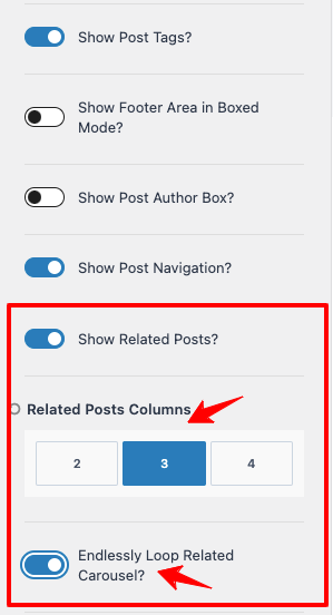 columns-number-loop-carousel-settings