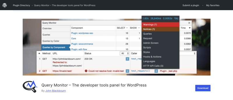 query-monitor-wordpress-development-plugin