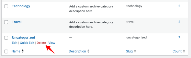 uncategorized-delete-option