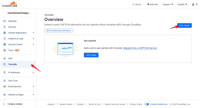 cloudflare-turnstile-settings