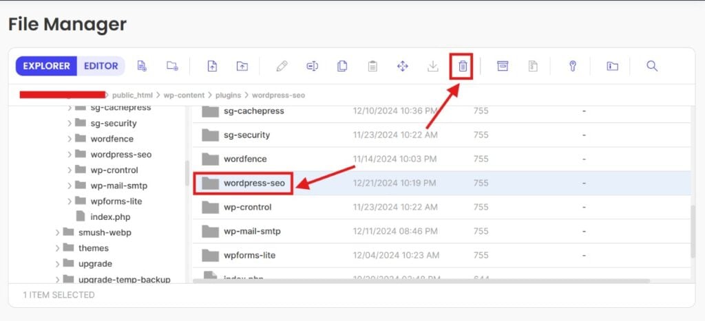 wordpress-file-manager-delete-inactive-plugins