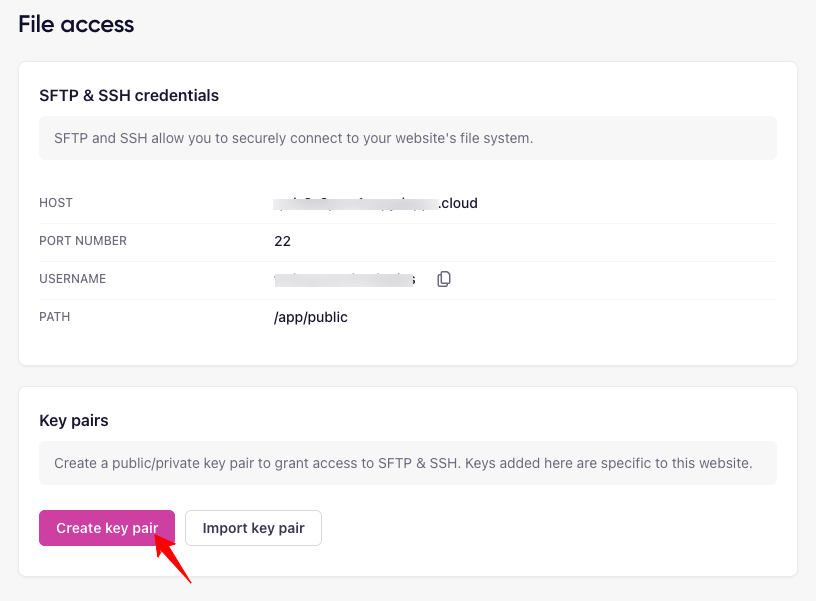create-key-pair-rapyd-cloud-sftp