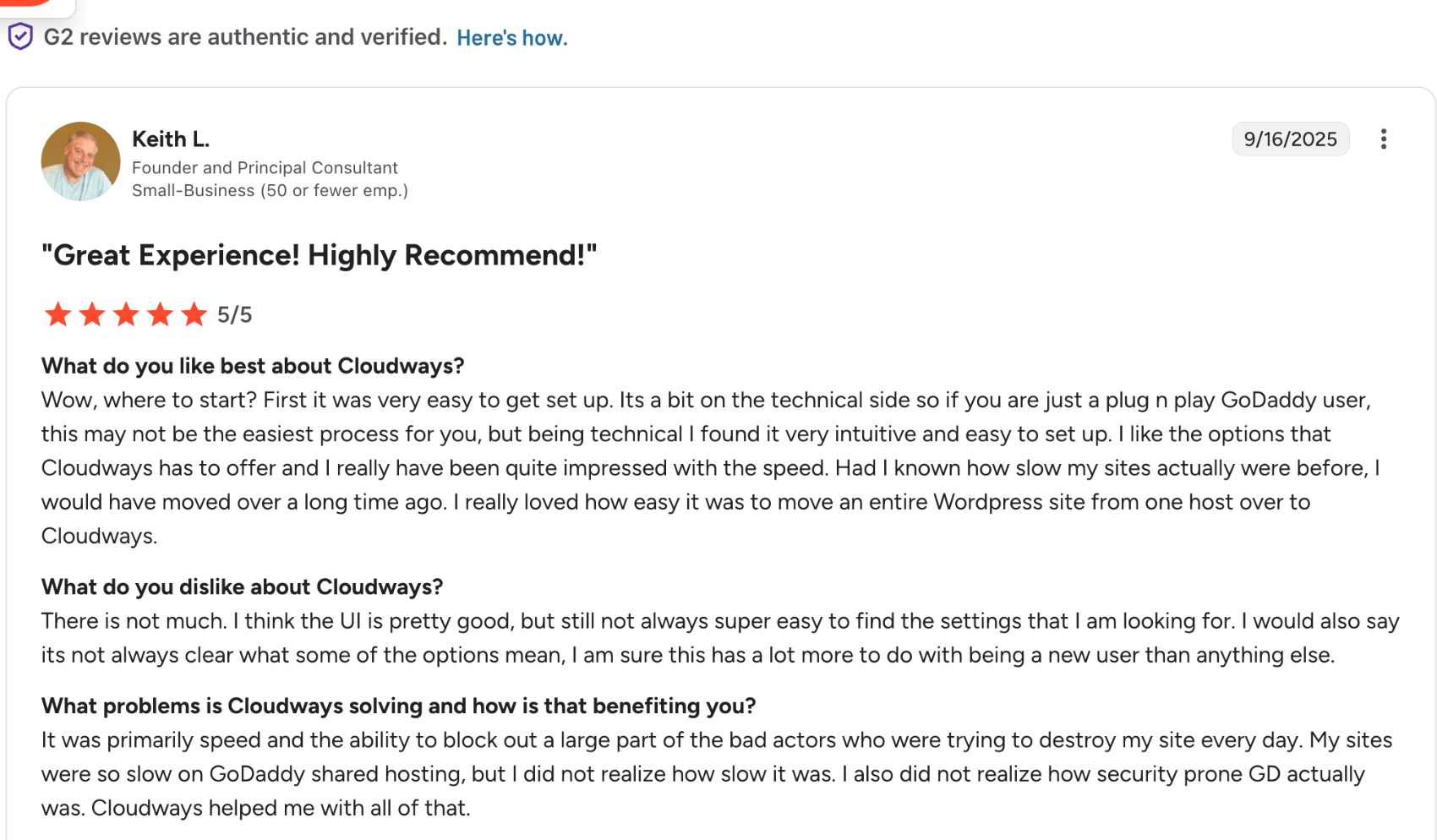Cloudways User Reviews cloudways user review