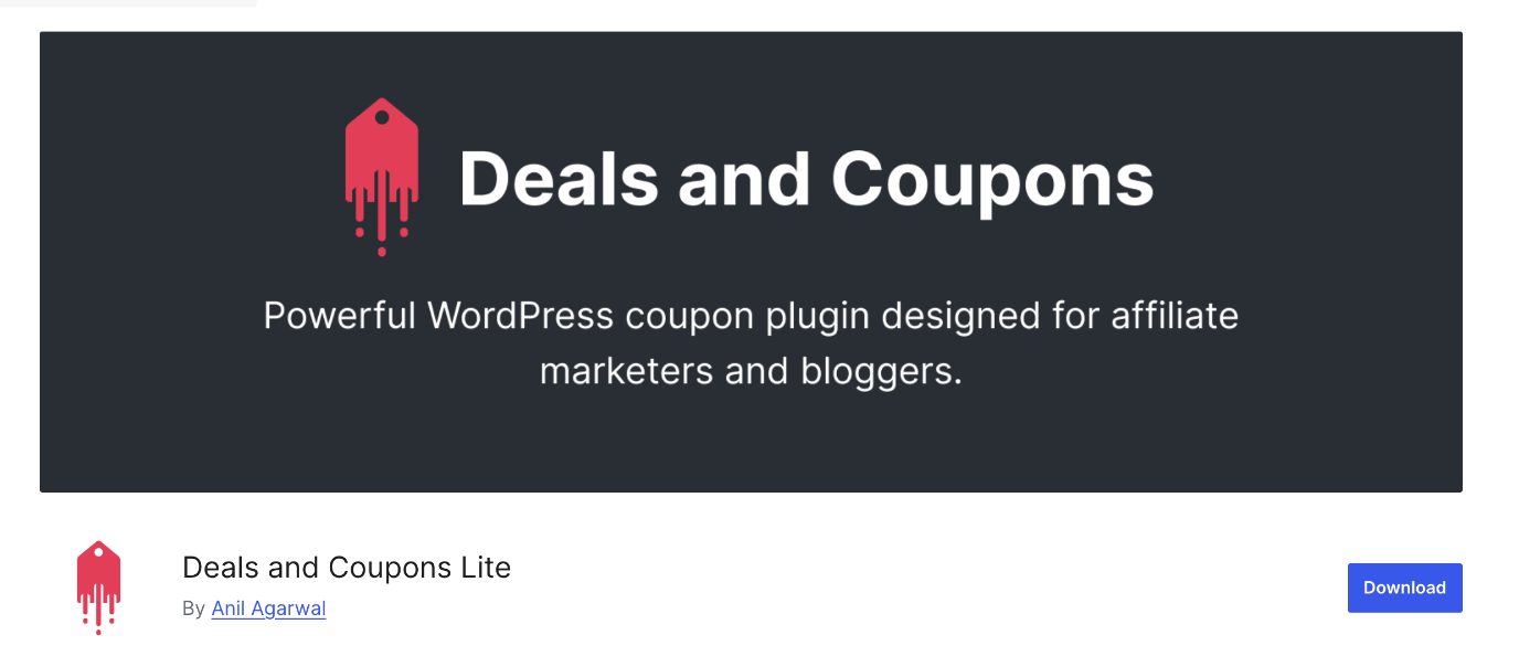 Deals And Coupons Lite Plugin