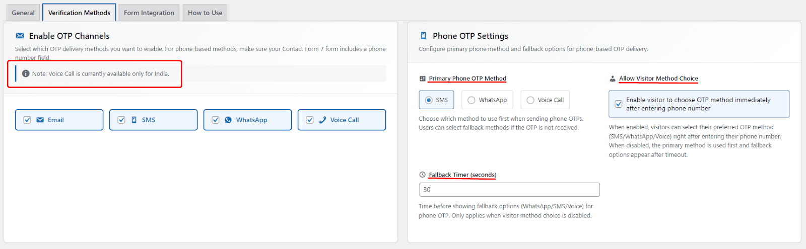Authyo OTP Verification Methods